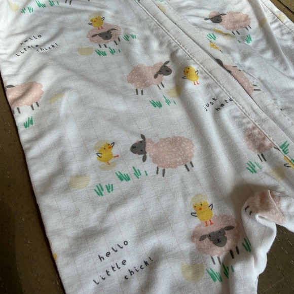 Angel Dear Newborn Baby Girl Easter Baby Chicks Long-Sleeve Footie • Size NB - Picture 13 of 13